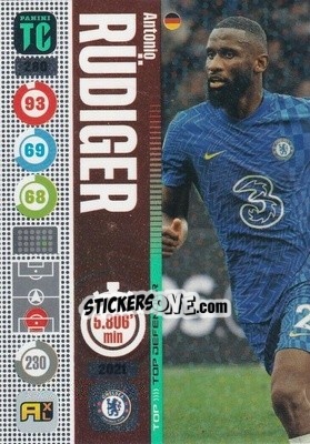 Sticker Antonio Rudiger - Top Class 2021-2022. Adrenalyn Xl - Panini