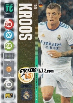 Sticker Toni Kroos - Top Class 2021-2022. Adrenalyn Xl n. 308 - Panini