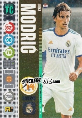 Sticker Luka Modric - Top Class 2021-2022. Adrenalyn Xl n. 309 - Panini