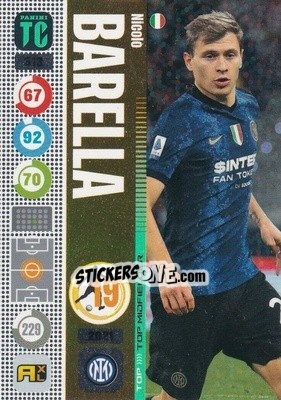 Cromo Nicolò Barella - Top Class 2021-2022. Adrenalyn Xl - Panini