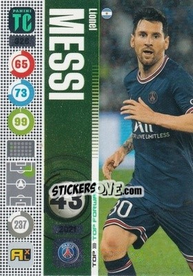 Sticker Lionel Messi - Top Class 2021-2022. Adrenalyn Xl n. 326 - Panini