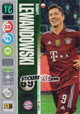 Sticker Robert Lewandowski - Top Class 2021-2022. Adrenalyn Xl n. 328 - Panini