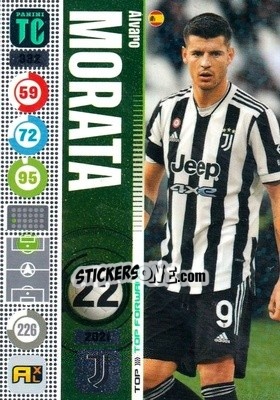Sticker Álvaro Morata - Top Class 2021-2022. Adrenalyn Xl n. 332 - Panini
