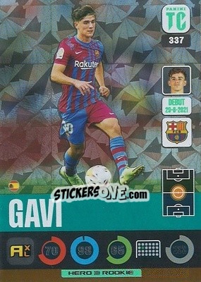 Sticker Gavi - Top Class 2021-2022. Adrenalyn Xl n. 337 - Panini