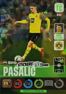 Sticker Marco Pašalic - Top Class 2021-2022. Adrenalyn Xl n. 341 - Panini