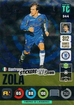 Sticker Gianfranco Zola - Top Class 2021-2022. Adrenalyn Xl - Panini