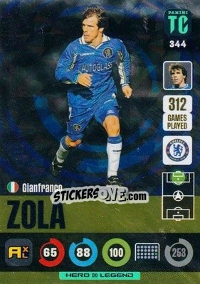 Figurina Gianfranco Zola - Top Class 2021-2022. Adrenalyn Xl - Panini