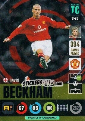 Sticker David Beckham - Top Class 2021-2022. Adrenalyn Xl - Panini