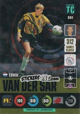 Sticker Edwin van der Sar - Top Class 2021-2022. Adrenalyn Xl - Panini