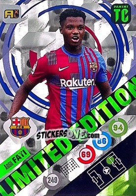 Sticker Ansu Fati - Top Class 2021-2022. Adrenalyn Xl - Panini