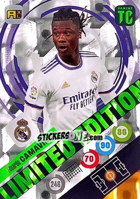 Figurina Eduardo Camavinga - Top Class 2021-2022. Adrenalyn Xl - Panini