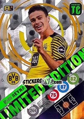 Sticker Giovanni Reyna - Top Class 2021-2022. Adrenalyn Xl n. LE-GR - Panini