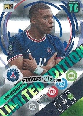 Sticker Kylian Mbappe - Top Class 2021-2022. Adrenalyn Xl n. LE-KM - Panini
