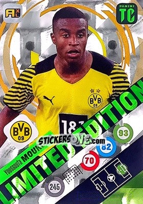 Sticker Youssoufa Moukoko - Top Class 2021-2022. Adrenalyn Xl n. LE-YM - Panini