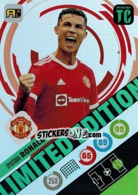 Sticker Cristiano Ronaldo - Top Class 2021-2022. Adrenalyn Xl n. XLE-CR - Panini