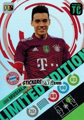 Sticker Jamal Musiala - Top Class 2021-2022. Adrenalyn Xl n. XLE-JM - Panini