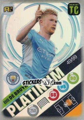 Sticker Kevin De Bruyne - Top Class 2021-2022. Adrenalyn Xl n. P4 - Panini