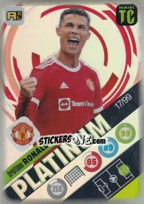 Sticker Cristiano Ronaldo - Top Class 2021-2022. Adrenalyn Xl n. P6 - Panini