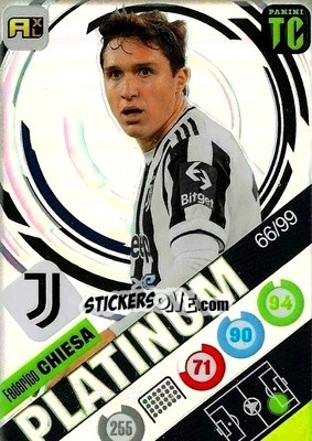 Sticker Federico Chiesa - Top Class 2021-2022. Adrenalyn Xl n. P23 - Panini