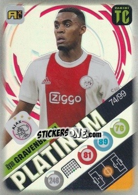 Sticker Ryan Gravenberch - Top Class 2021-2022. Adrenalyn Xl n. P24 - Panini