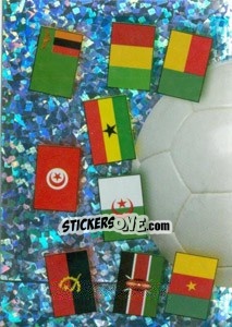 Sticker All the country's flags (Puzzle) - Africa Cup 2010 n. 3 - Panini