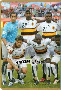 Sticker Team Angola (Puzzle) - Africa Cup 2010 - Panini