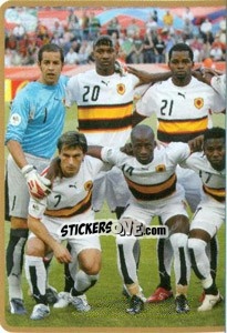 Sticker Team Angola (Puzzle) - Africa Cup 2010 n. 6 - Panini