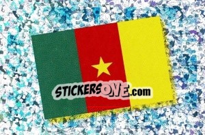 Cromo Flag of Cameroon - Africa Cup 2010 - Panini