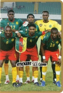 Sticker Team Cameroon (Puzzle) - Africa Cup 2010 - Panini