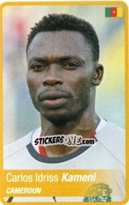 Sticker Carlos Kameni - Africa Cup 2010 n. 27 - Panini