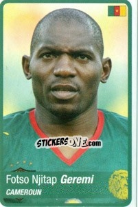 Figurina Geremi Njitap - Africa Cup 2010 - Panini