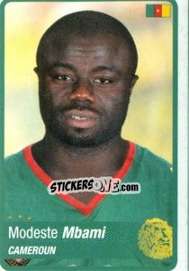 Sticker Modeste M'Bami - Africa Cup 2010 n. 38 - Panini