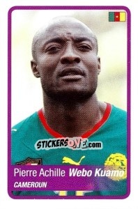 Sticker Pierre Webo - Africa Cup 2010 - Panini