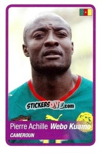 Cromo Pierre Webo - Africa Cup 2010 - Panini