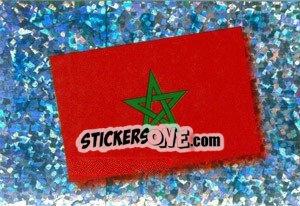 Cromo Flag of Morocco - Africa Cup 2010 - Panini
