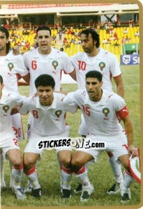 Sticker Team Morocco (Puzzle) - Africa Cup 2010 n. 45 - Panini