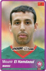 Cromo Mounir El Hamdaoui - Africa Cup 2010 - Panini