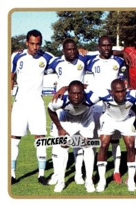 Figurina Team Gabon (Puzzle) - Africa Cup 2010 - Panini