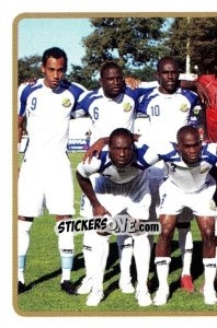 Sticker Team Gabon (Puzzle) - Africa Cup 2010 n. 63 - Panini