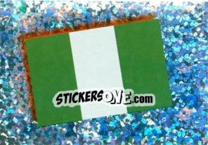 Cromo Flag of Nigeria - Africa Cup 2010 - Panini