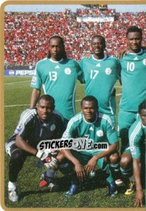 Figurina Team Nigeria (Puzzle) - Africa Cup 2010 - Panini