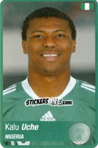 Figurina Kalu Uche - Africa Cup 2010 - Panini