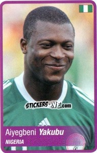 Cromo Yakubu - Africa Cup 2010 - Panini