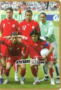 Sticker Team Tunisia (Puzzle) - Africa Cup 2010 n. 102 - Panini
