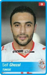 Sticker Ghezal - Africa Cup 2010 n. 105 - Panini