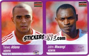 Figurina Atieno / Mwangi - Africa Cup 2010 n. 127 - Panini