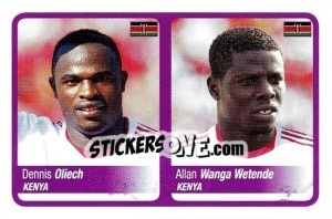Figurina Oliech / Wanga Wetende - Africa Cup 2010 n. 128 - Panini
