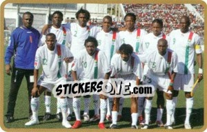 Figurina Team Burkina Faso - Africa Cup 2010 - Panini
