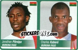 Cromo Pitroipa / Kabore - Africa Cup 2010 - Panini