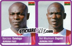 Sticker Yameogo / Dagano - Africa Cup 2010 - Panini